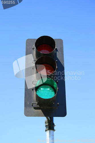 Image of Traffic Light Showing Green Light