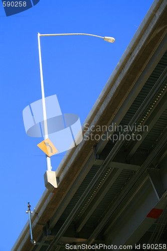 Image of Traffic Sign on a Light Pole