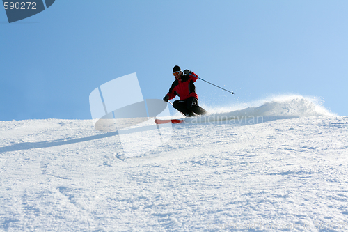 Image of Man in mountain ski