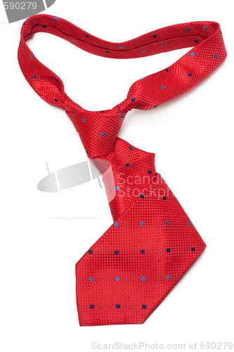 Image of Red silk tie