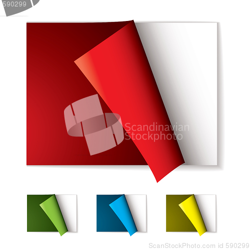 Image of book page curl