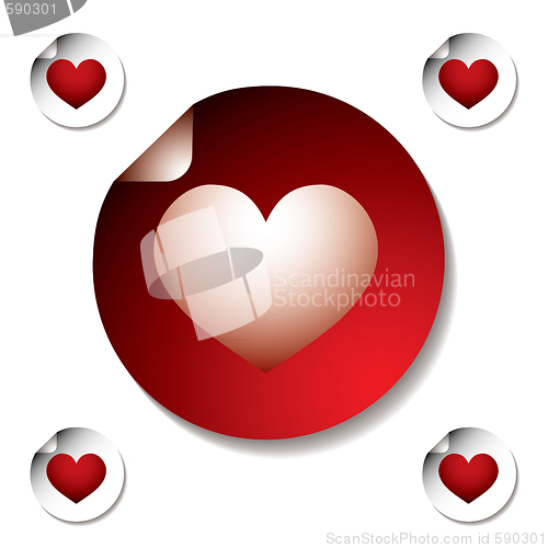 Image of heart sticker