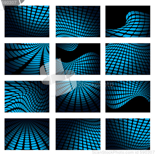 Image of mesh blue collection