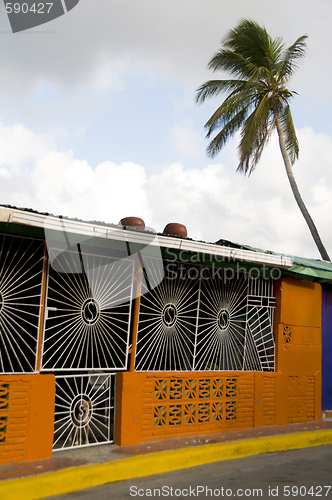 Image of colorful architecture san juan del sur nicaragua