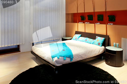 Image of Terracotta bedroom horizontal