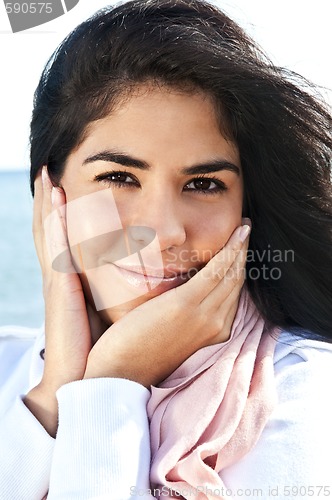 Image of Young native american woman