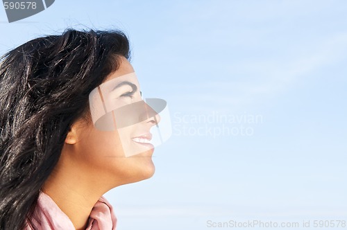 Image of Young native american woman