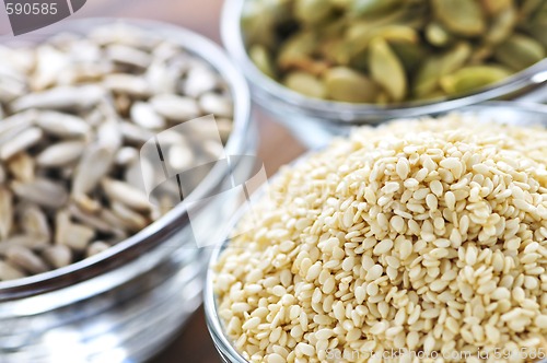 Image of Pumpkin sunflower and sesame seeds