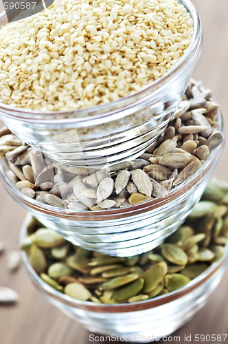 Image of Pumpkin sunflower and sesame seeds