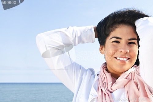 Image of Young native american woman