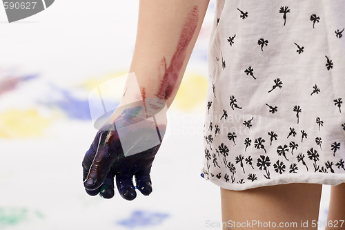 Image of painted hand