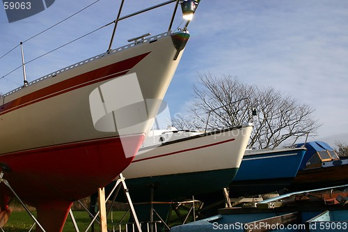 Image of boat that villat under vintern in sweden