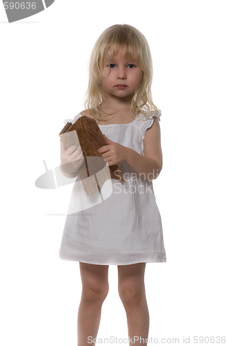 Image of Little girl with purse