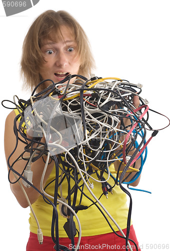 Image of woman with cables