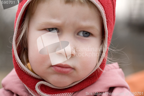 Image of sad little girl