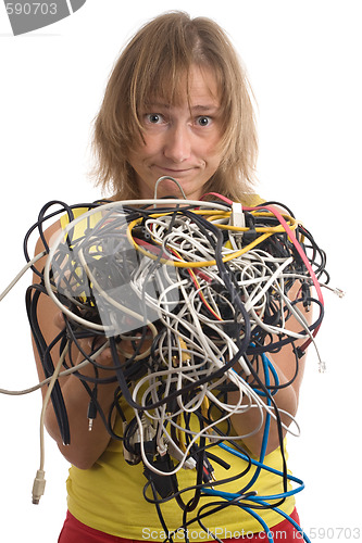 Image of tangle of cables