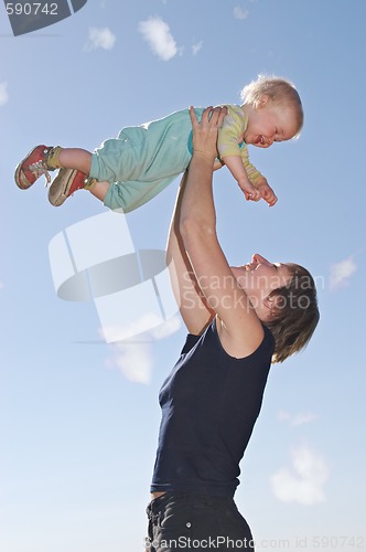 Image of flying baby