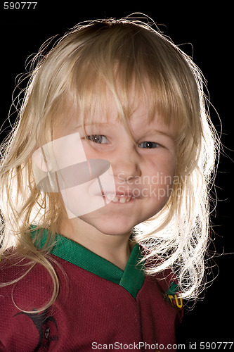 Image of funny little girl