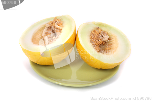 Image of yellow sweet juicy melon