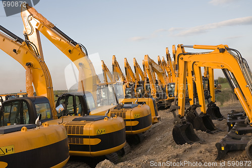 Image of excavators