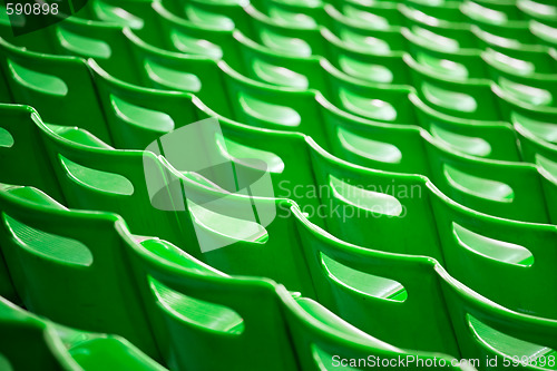 Image of stadium chairs backs