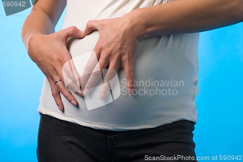 Image of pregnant belly 