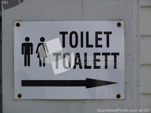 Image of Toilet sign
