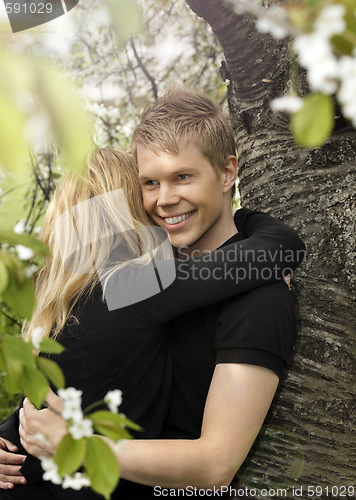 Image of couple hugging 