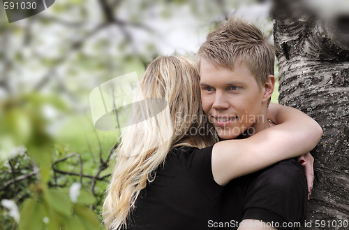 Image of couple hugging 