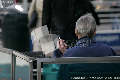 Image of Smoking woman