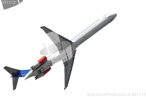 Image of Airliner on white backgrund