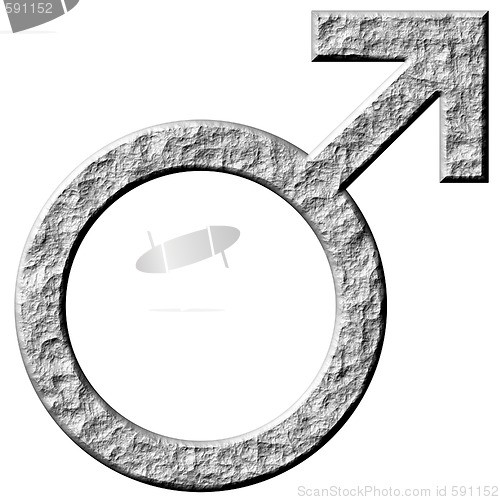 Image of 3D Stone Male Symbol
