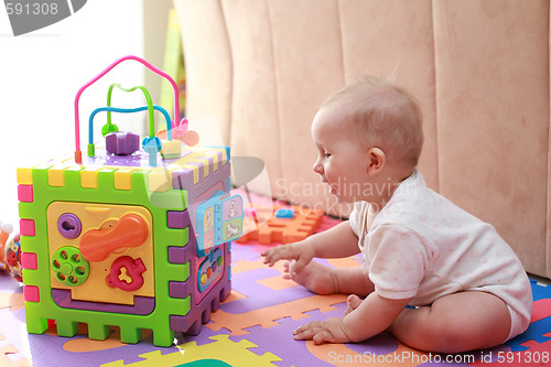 Image of Baby playing 