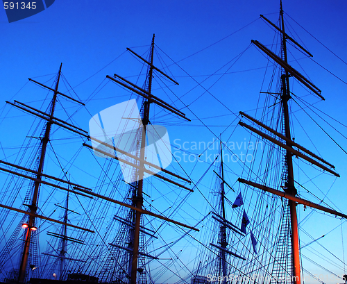 Image of sailing ship fragment