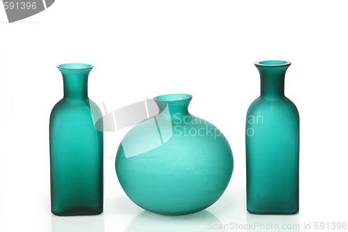 Image of Green vases