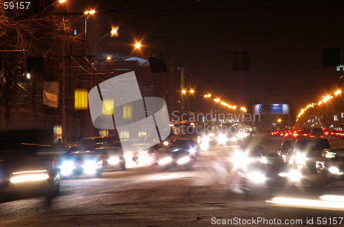 Image of The night view of Red avenue