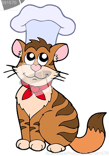 Image of Cartoon cat chef