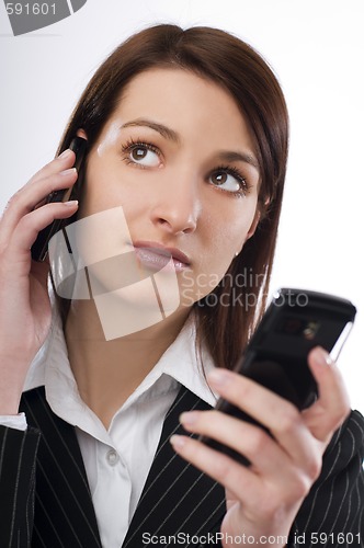 Image of Woman with mobile phone