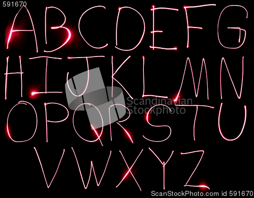 Image of Neon Uppercase Alpabet