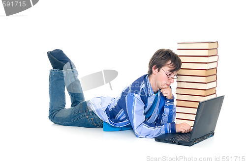 Image of Teenager schoolboy