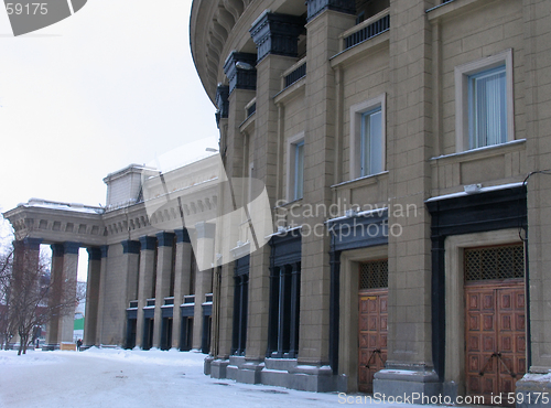 Image of View on Novosibirsk Opera and Ballet Theate