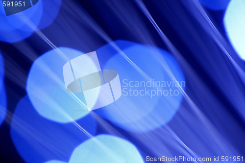 Image of Abstract blue light source