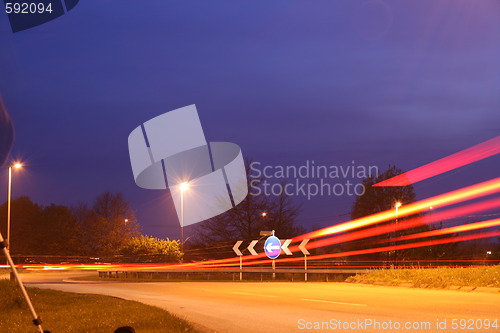 Image of nightime flares