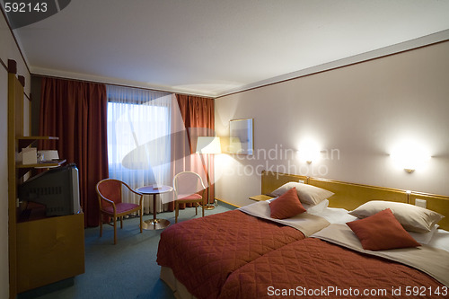 Image of Room with two beds in hotel