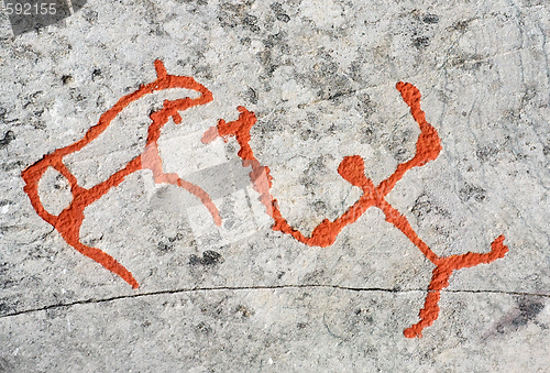 Image of ancient rock carvings