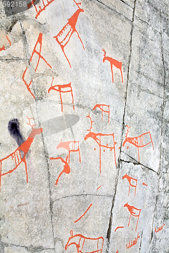 Image of ancient rock carvings