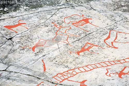 Image of ancient rock carvings