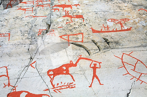 Image of ancient rock carvings