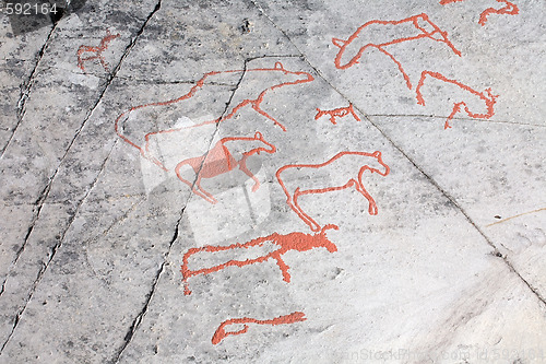 Image of ancient rock carvings