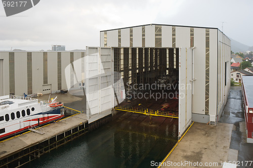 Image of Boat in dock